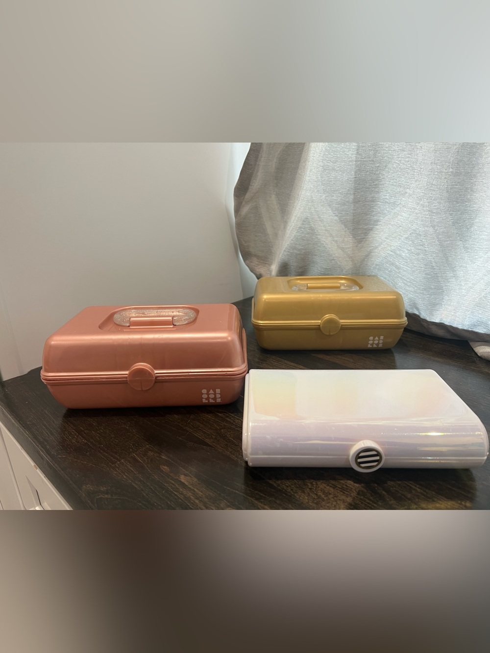 Caboodles 2 Mini and One White Mini organizer